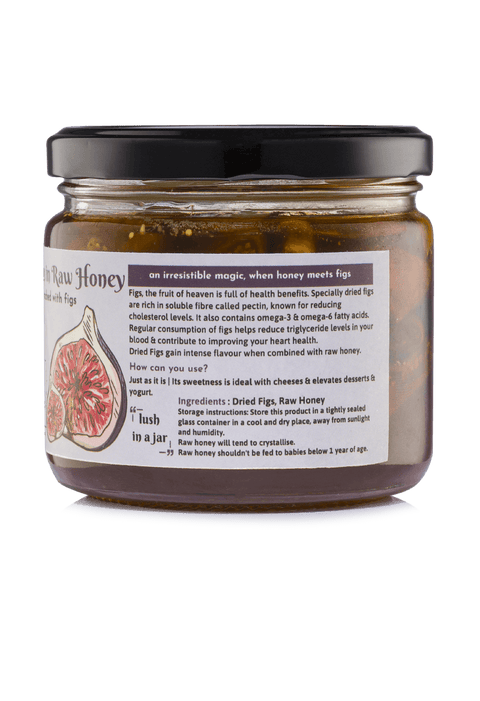 Dried Figs in Raw Honey 350gm