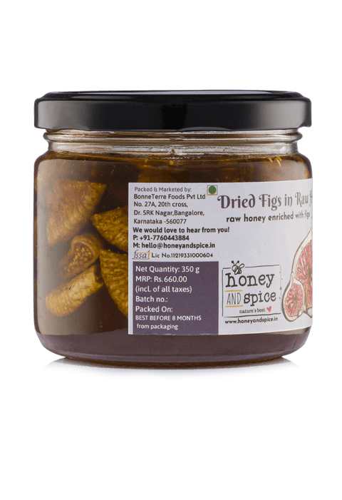 Dried Figs in Raw Honey 350gm