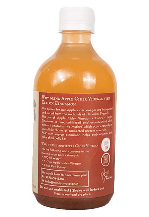 Apple Cider Vinegar With Ceylon Cinnamon 500ml