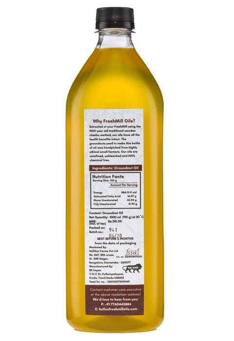 Cold Pressed Groundnut Oil