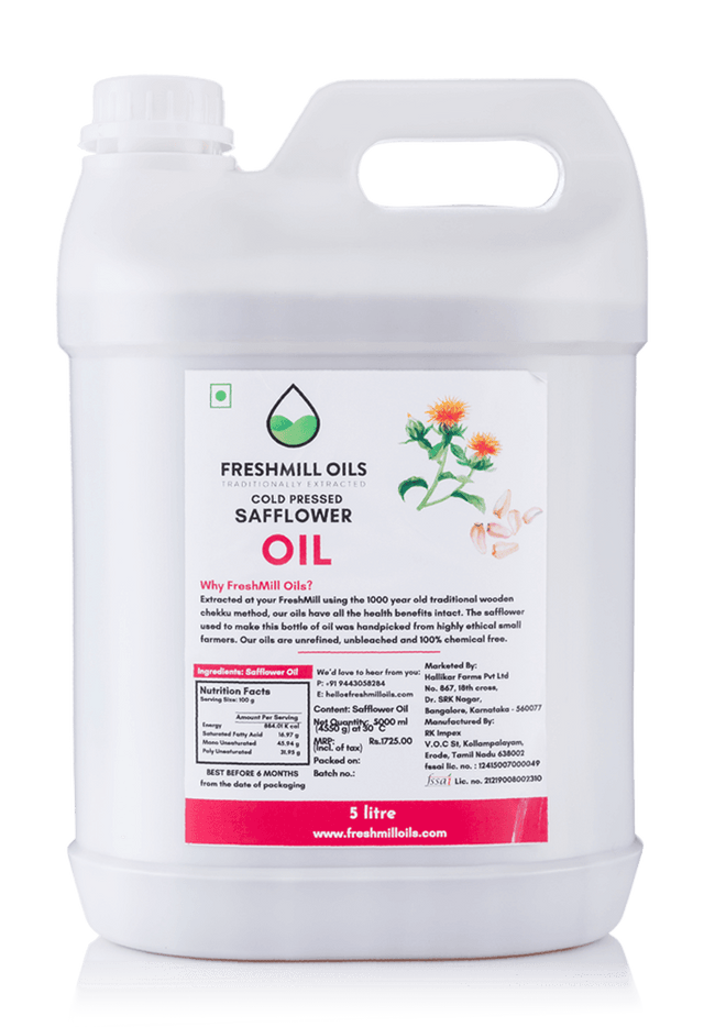 Cold Pressed Safflower Oil Honey and Spice