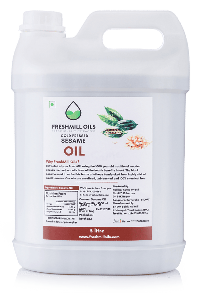 Cold Pressed Sesame Oil Honey and Spice