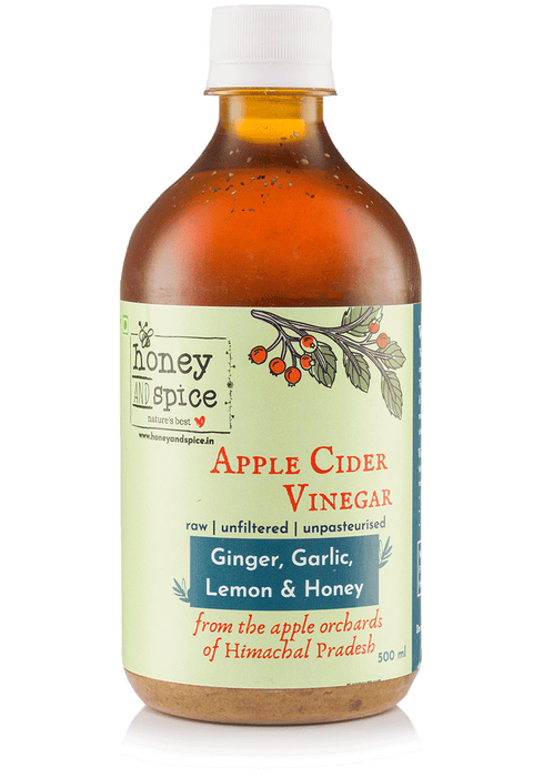 Apple cider vinegar with ginger, garlic, lemon and honey 500ml