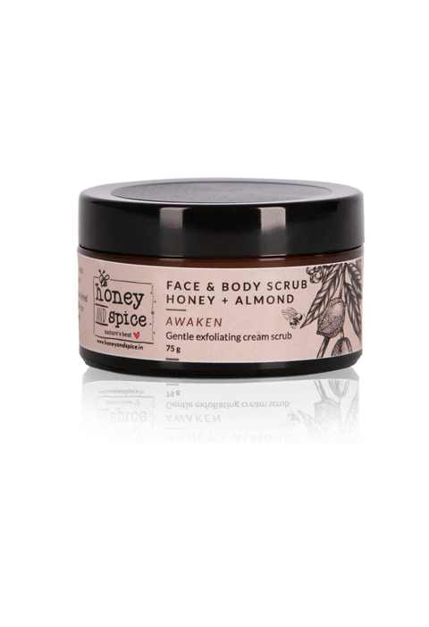 Face & Body Scrub, Honey & Almond 75gm