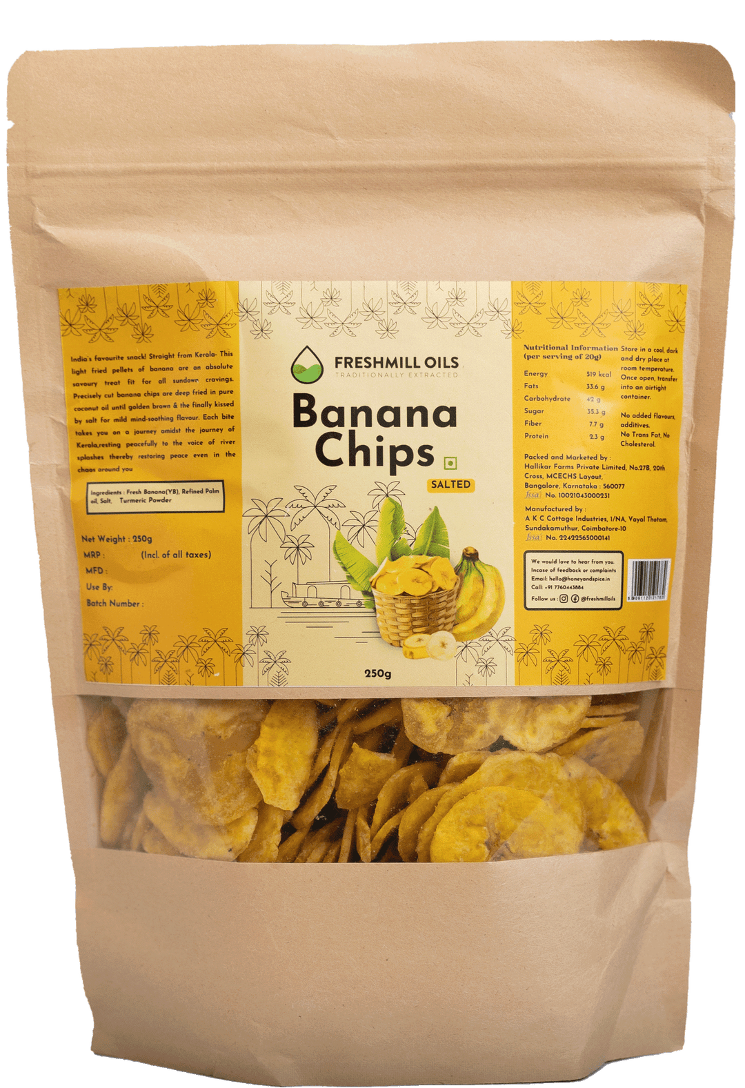 Banana Chips Honey and Spice