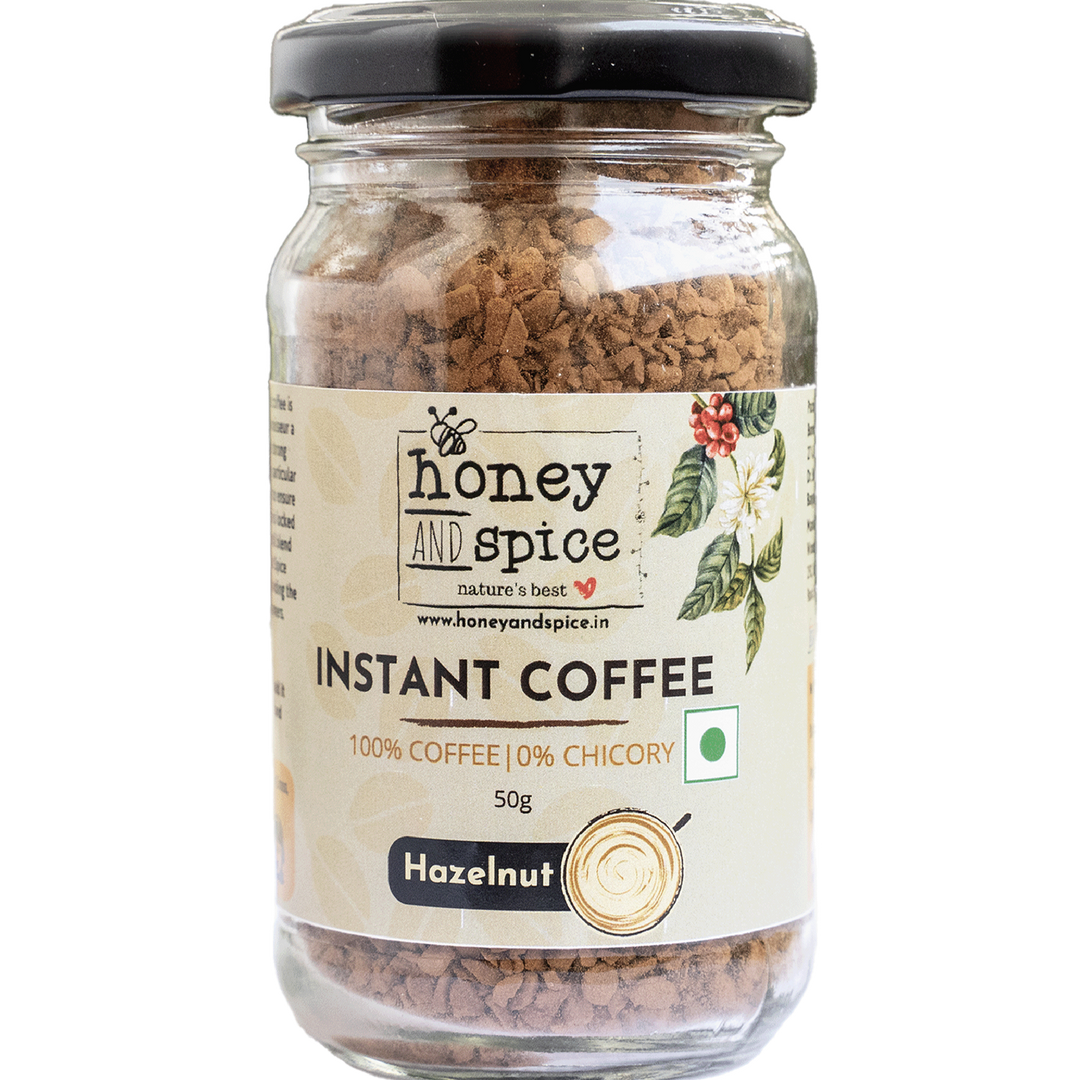 Instant Coffee Hazelnut 50g Honey and Spice